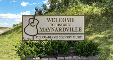 Welcome to Historic Maynardville Sign
